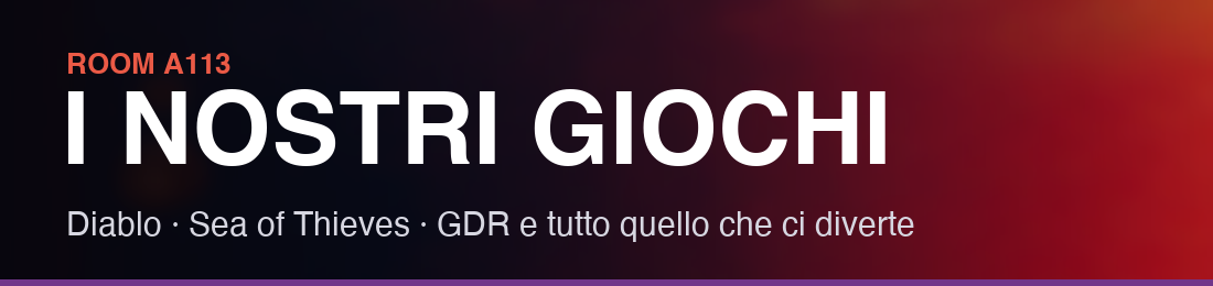 I giochi di Room A113